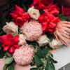 Ruby Rose Posy Style Bouquet - Image 2