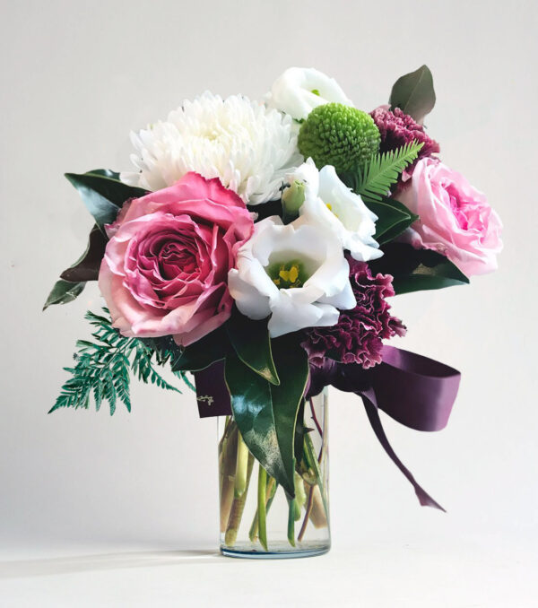 Berries and Cream Vase arrangement